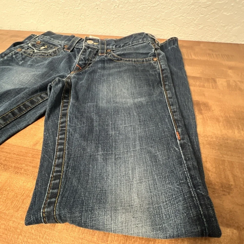 Vintage‎ True Religion World Tour Men's Jeans Billy Row 28 Seat 34 USA